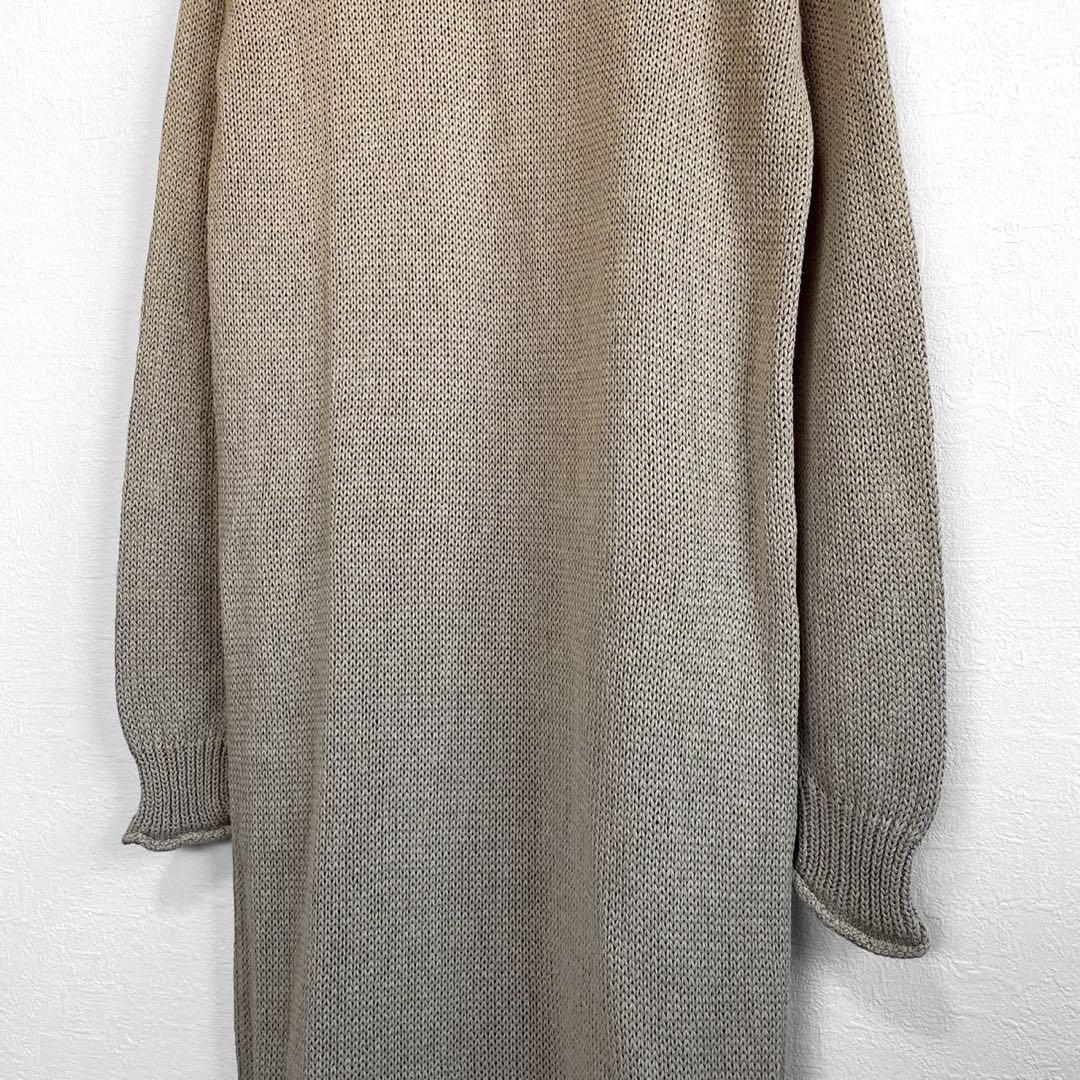 エトレトウキョウETRE TOKYO ロールエンドローゲージニットワンピース