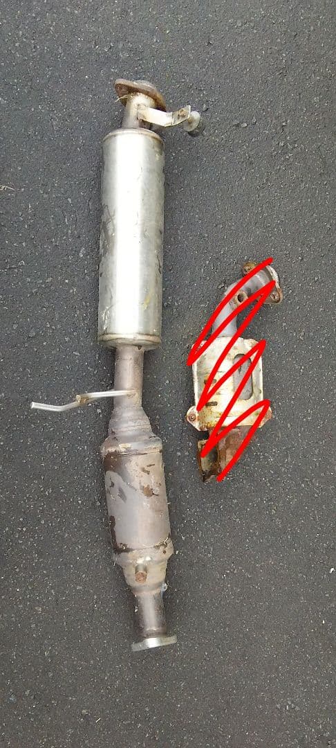 JB23 ジムニー フロントパイプ マフラー　スポーツ触媒