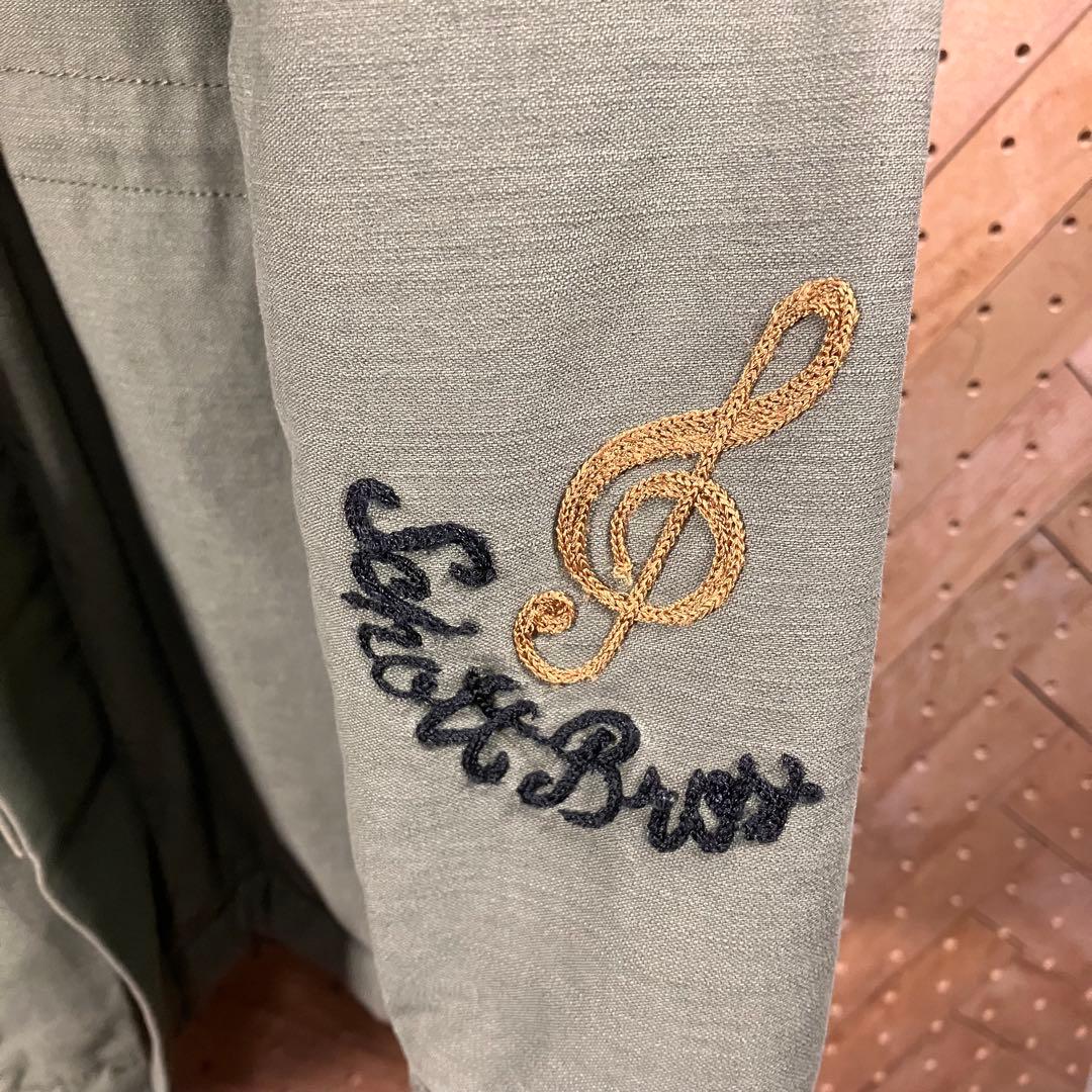 Schott ヒョウ柄 裏地ミリタリージャケット M 刺繍あり