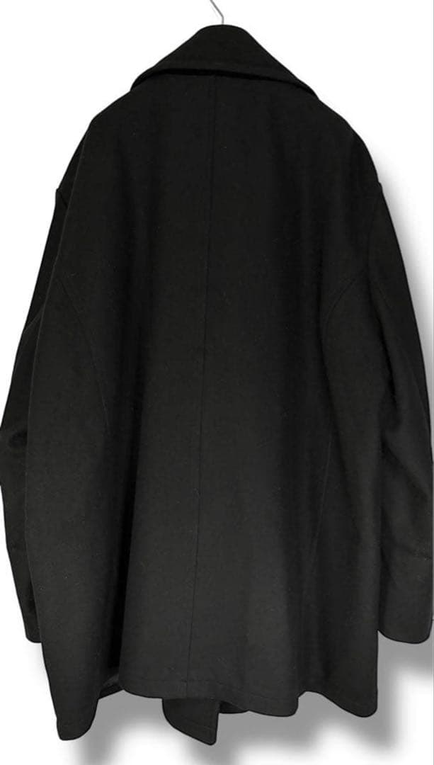 美品/メゾンマルタンマルジェラ//オーバーサイズＰコート/黒