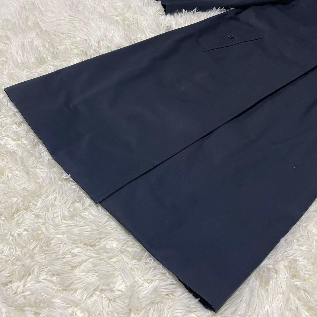 【希少】バーバリーズ ステンカラーコート ノバチェック ネイビー