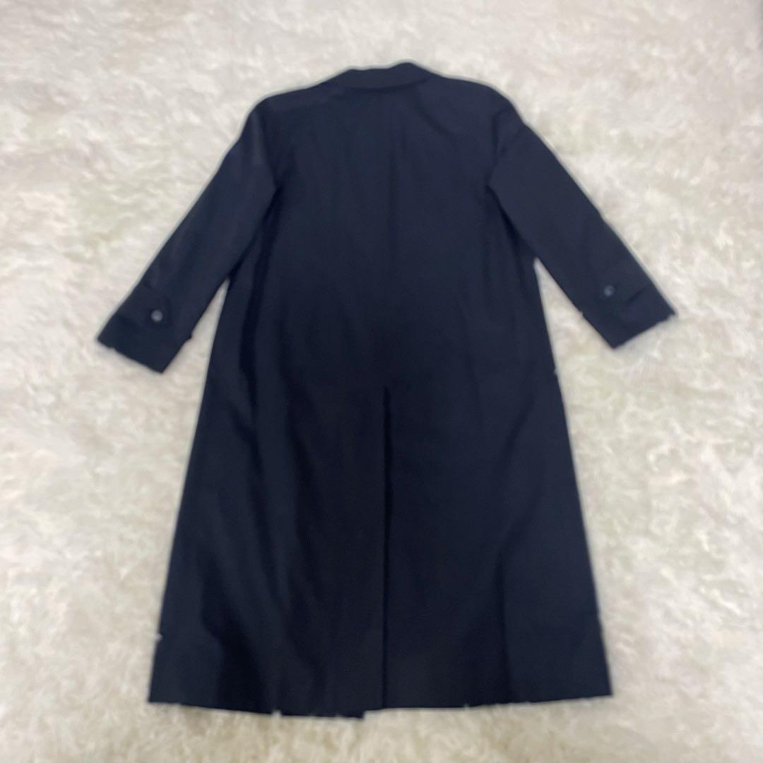 【希少】バーバリーズ ステンカラーコート ノバチェック ネイビー