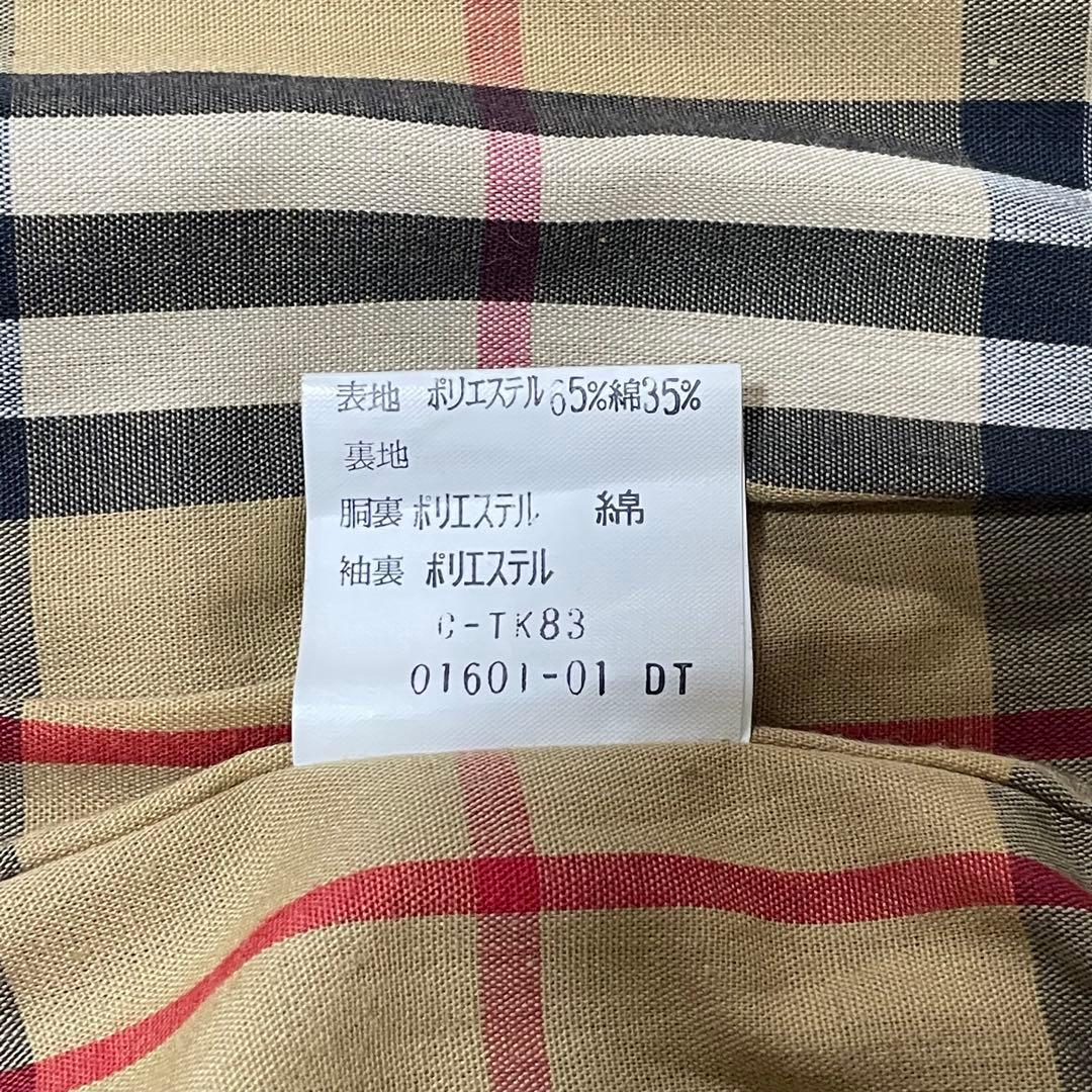 【希少】バーバリーズ ステンカラーコート ノバチェック ネイビー