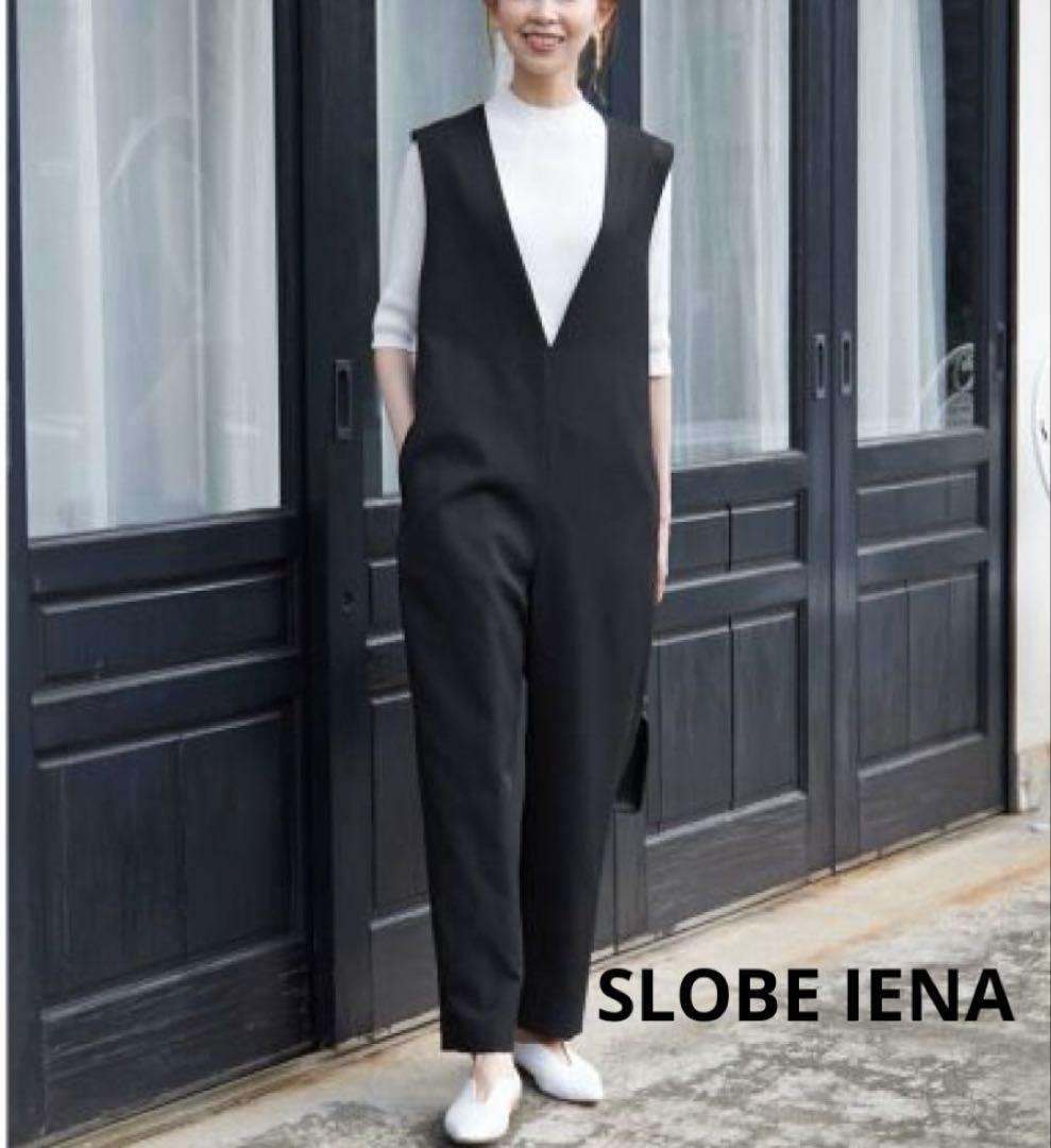 SLOBE IENA トリアセ混オールインワン ブラック 38 タグ付