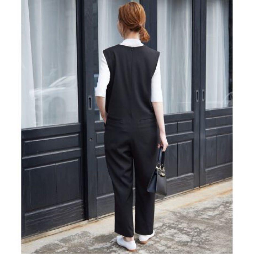 SLOBE IENA トリアセ混オールインワン ブラック 38 タグ付