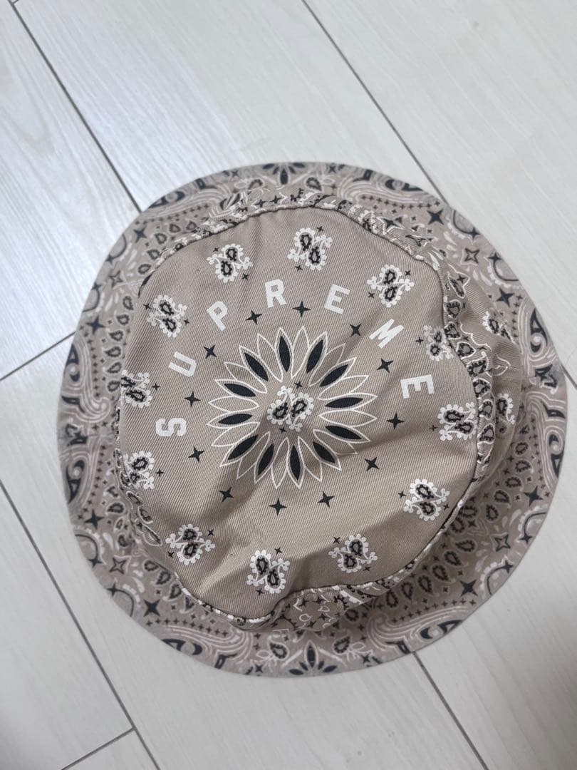 Supreme バケットハット Medium/Large バンダナ柄ペイズリー柄