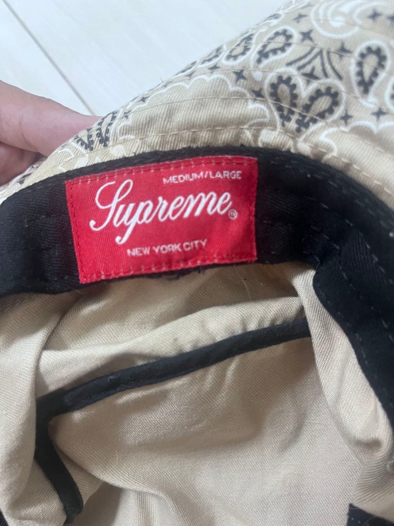 Supreme バケットハット Medium/Large バンダナ柄ペイズリー柄