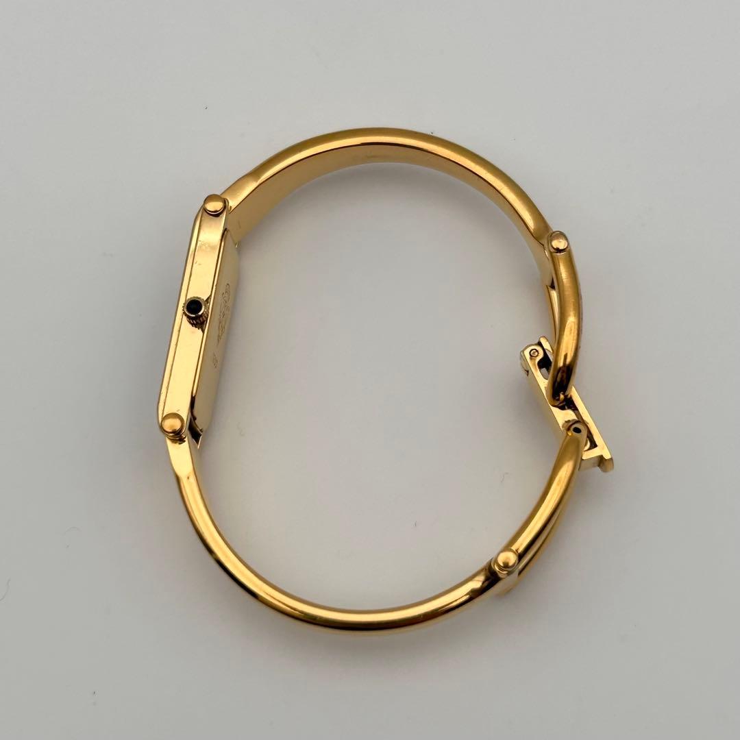 【稼働】GUCCI グッチ 1500 GOLD ゴールド バングルウォッチ