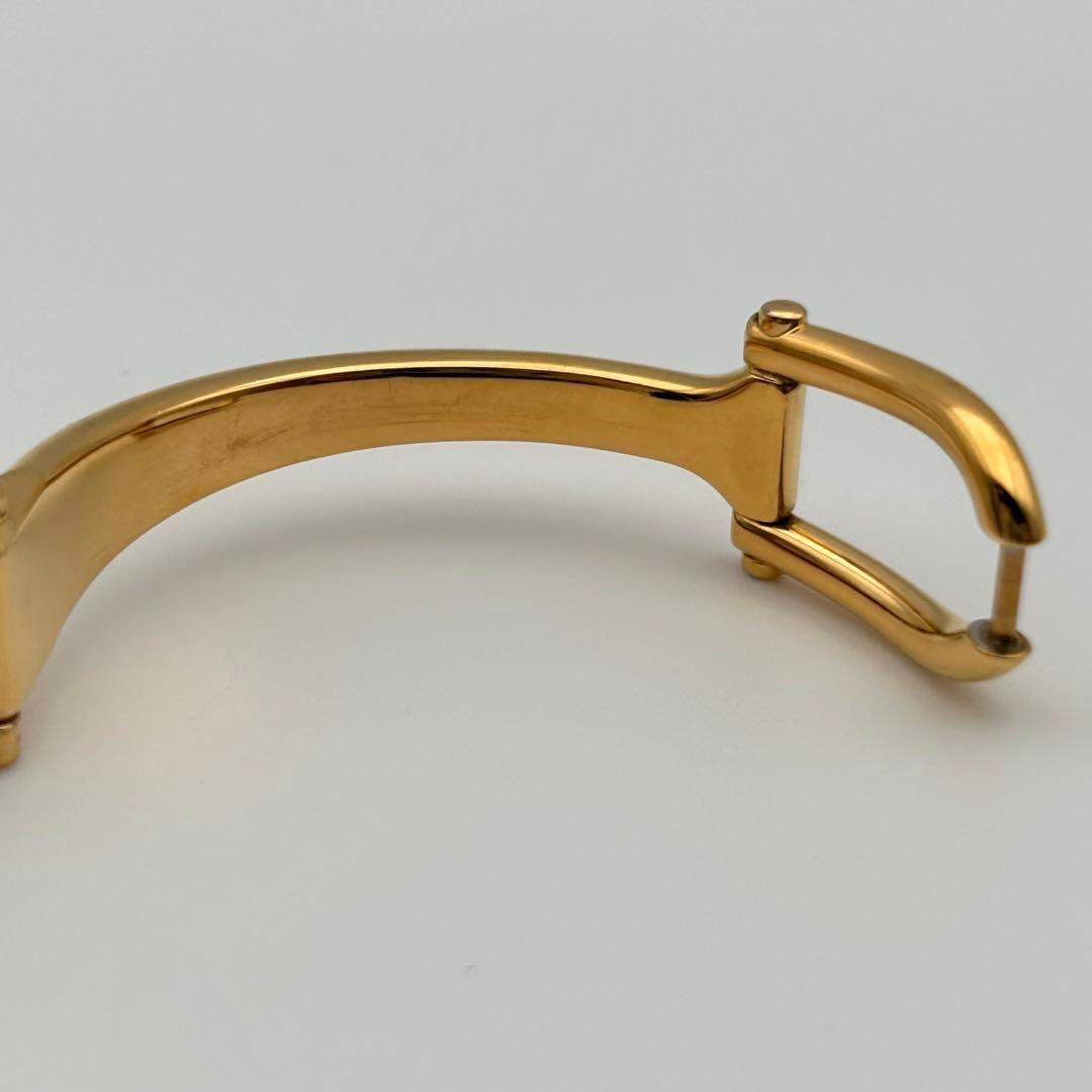 【稼働】GUCCI グッチ 1500 GOLD ゴールド バングルウォッチ