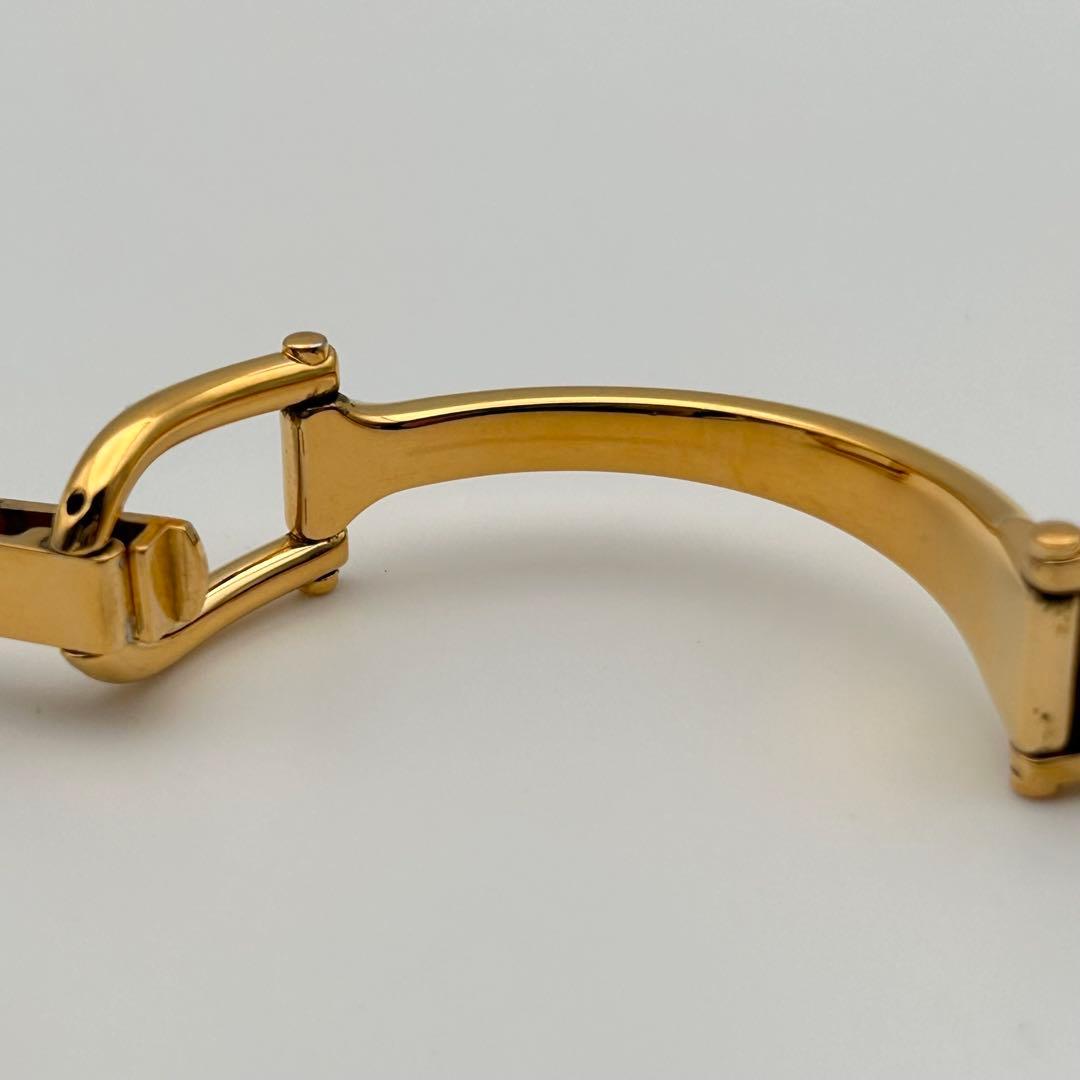 【稼働】GUCCI グッチ 1500 GOLD ゴールド バングルウォッチ