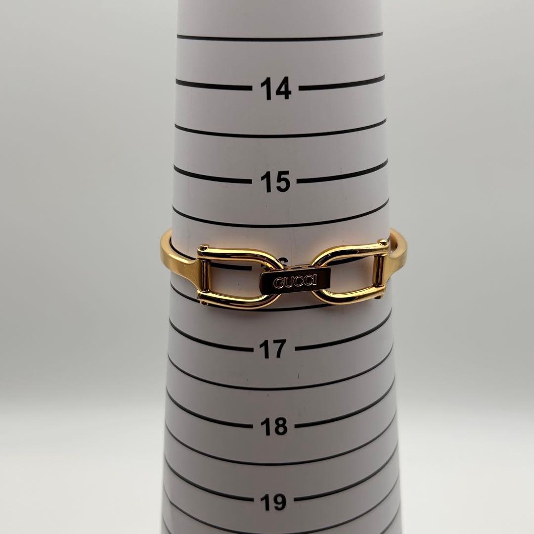 【稼働】GUCCI グッチ 1500 GOLD ゴールド バングルウォッチ