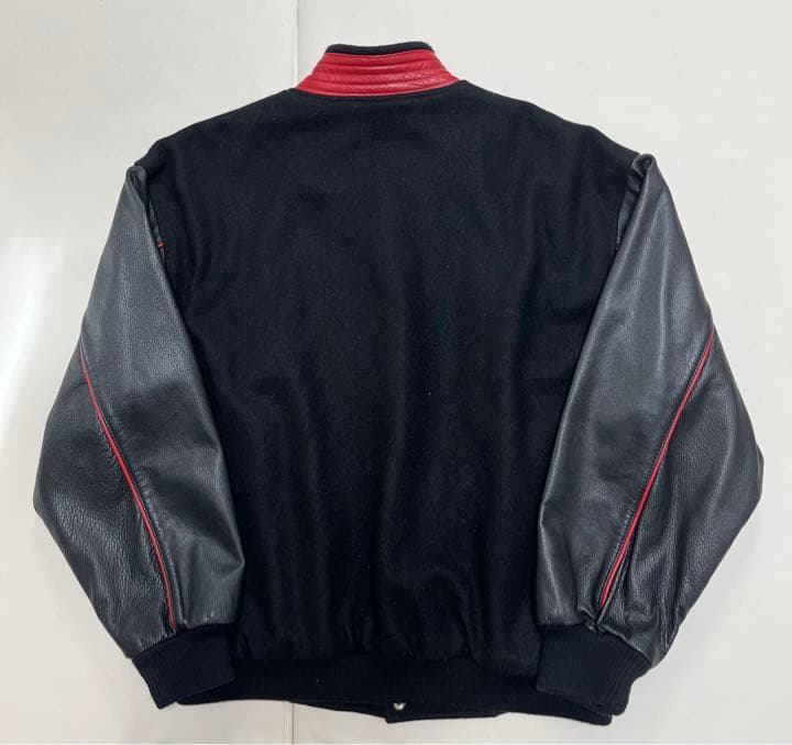 極上モチモチレザー　80’s スタジャン　レザージャケット　ビッグサイズ