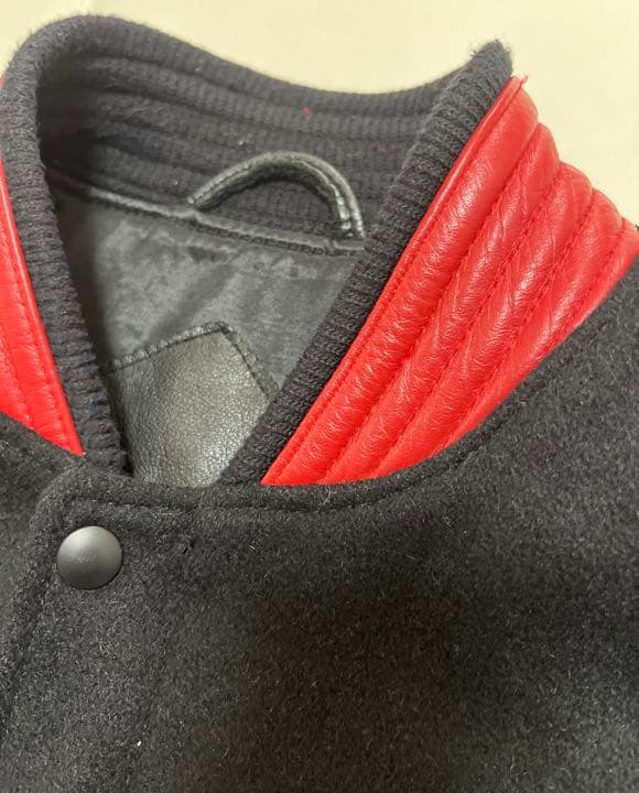 極上モチモチレザー　80’s スタジャン　レザージャケット　ビッグサイズ