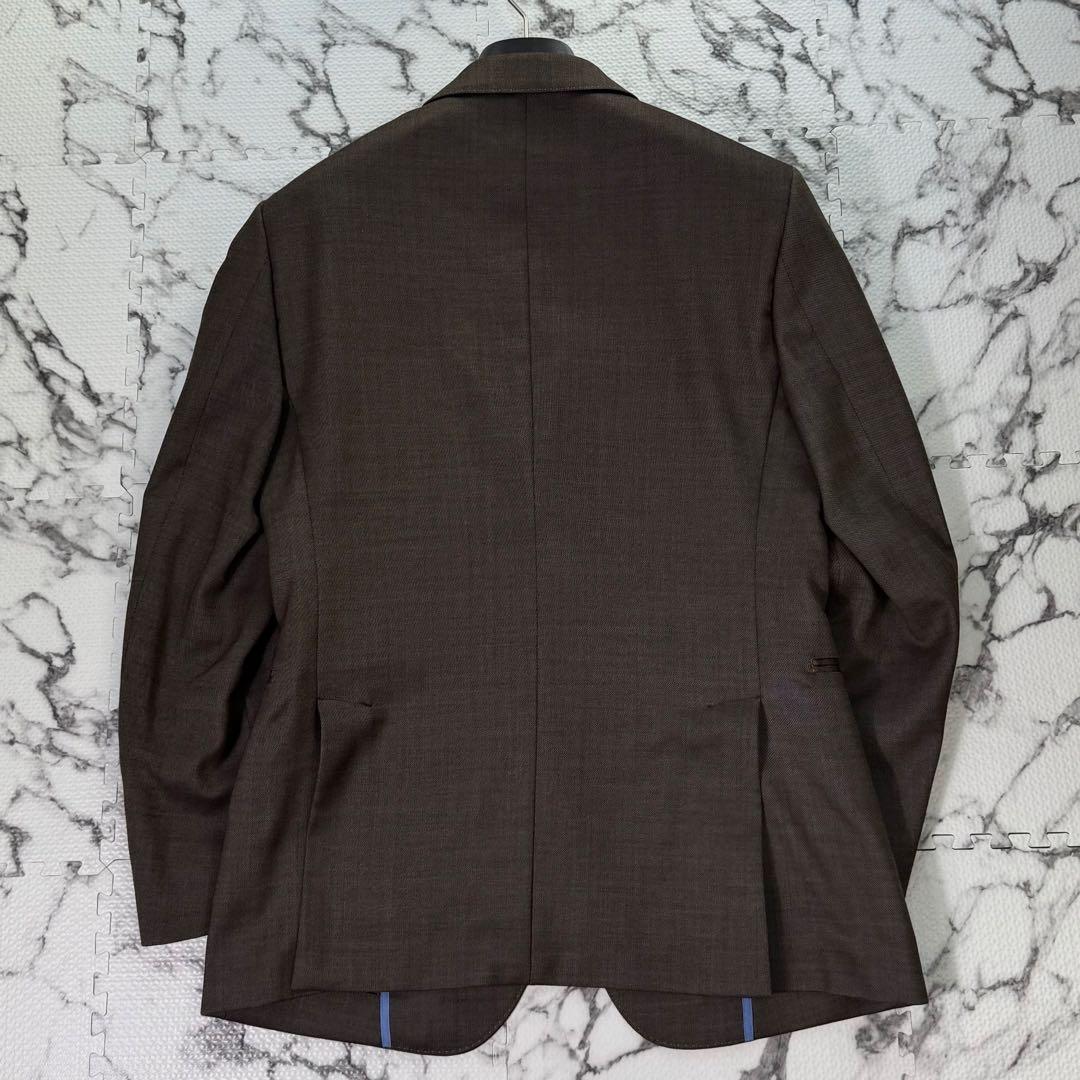 エドウィン　スーツ　セットアップ　3ピース　バイカラー　ストレッチ　ブラウン