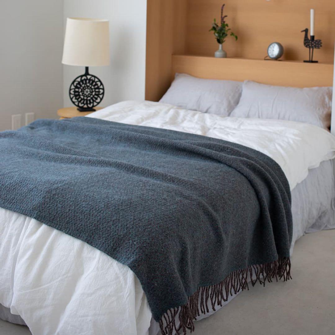 KLIPPAN クリッパン リサイクルウールスロー　ウェーブ グリーン