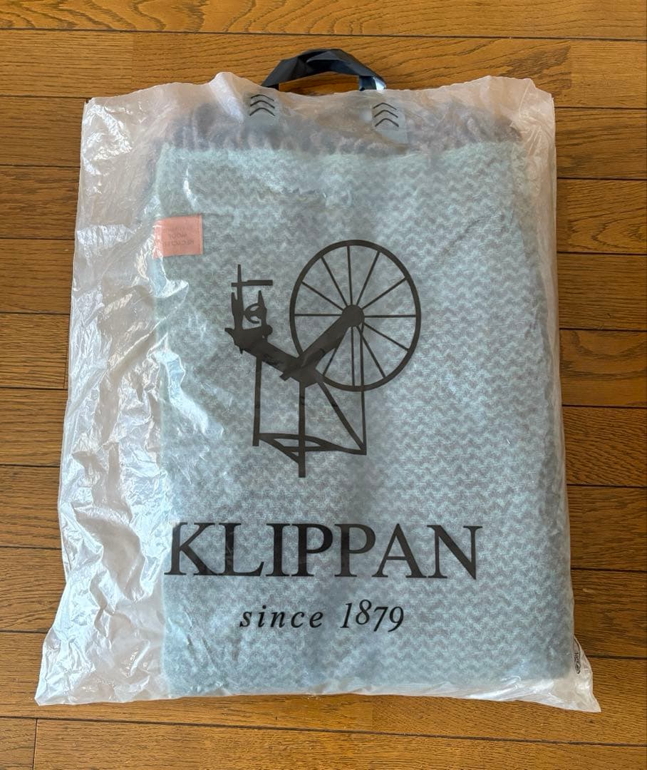 KLIPPAN クリッパン リサイクルウールスロー　ウェーブ グリーン