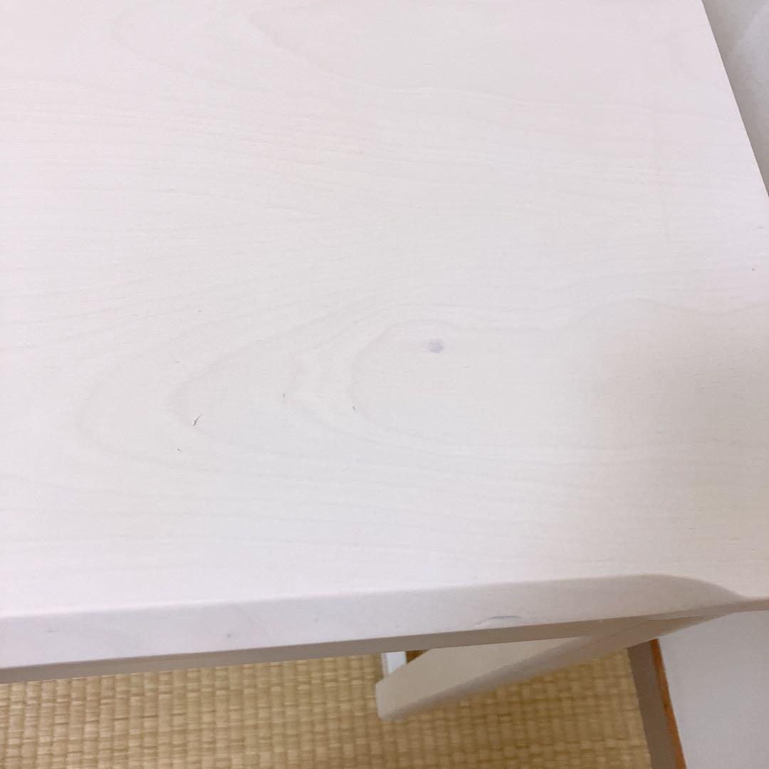 学習机 デスク(メルシーRN) ホワイトウォッシュ 引き出し付 天然木