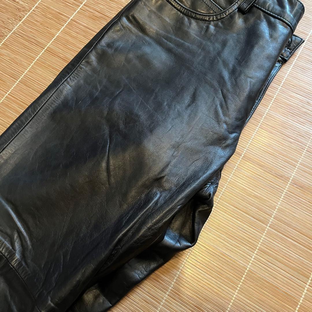 OLDGAP レザーパンツ　00s カニエウエスト　S サイズ4