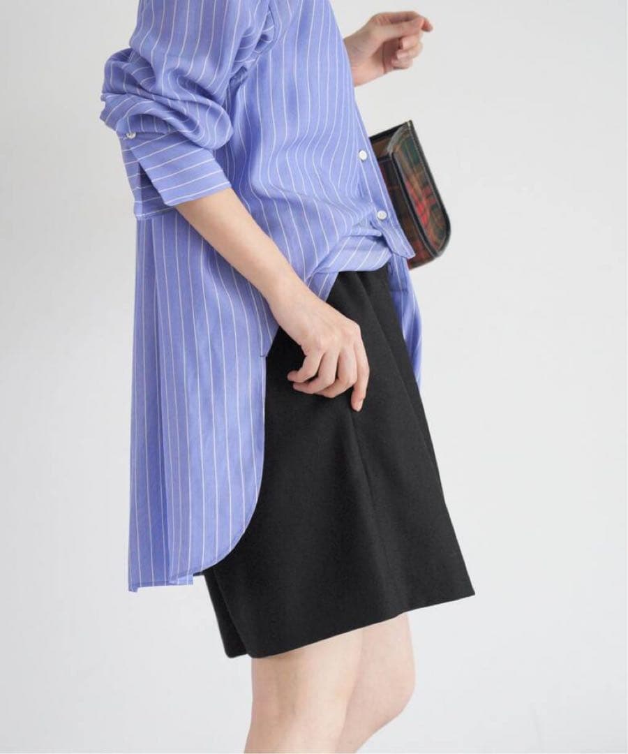 美品✨IENA ウォッシャブルウールショートパンツ　ブラック　38 完売品