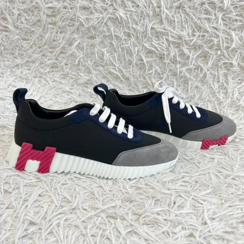 未使用 HERMES スニーカー バウンシング ブラック 37
