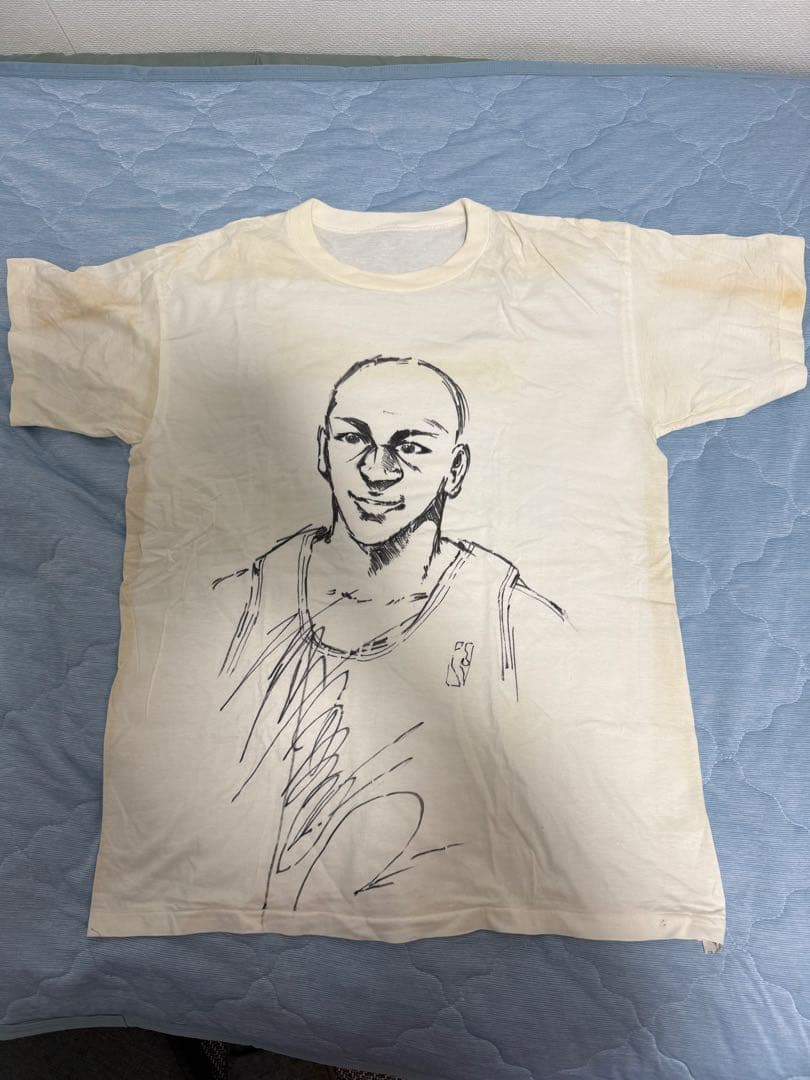 スラムダンク作者 井上雄彦 直筆マイケル•ジョーダン似顔絵 直筆サイン入り