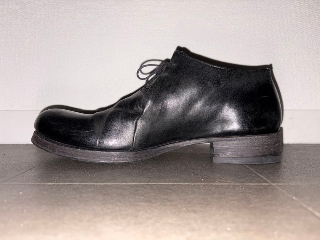 m.a+ Double Fold Shoes クラッタ 馬革 黒 42 美品