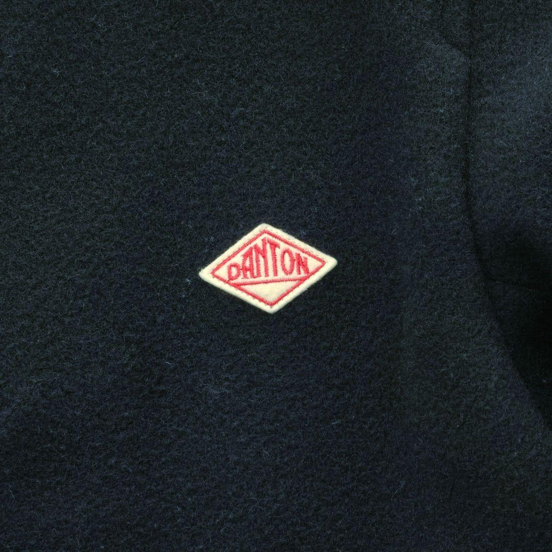 DANTON ダントン ウール混 ノーカラーワークジャケット 36 日本製
