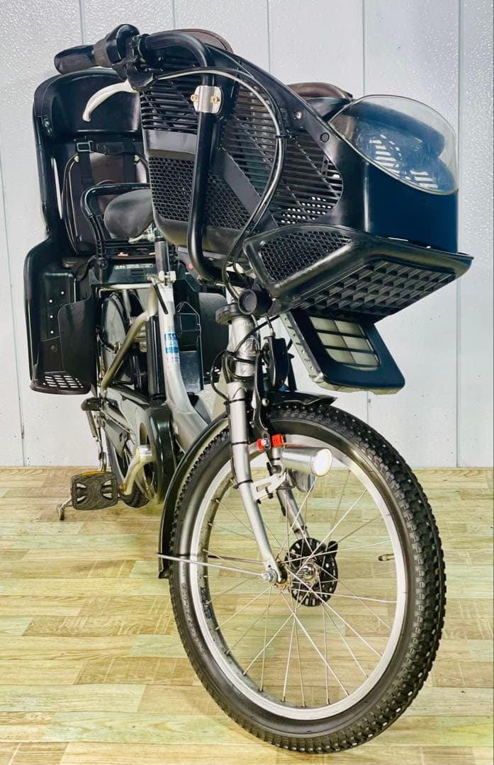 2963ブリヂストン8.7アンペア3人乗り対応子供乗せ　電動アシスト自転車