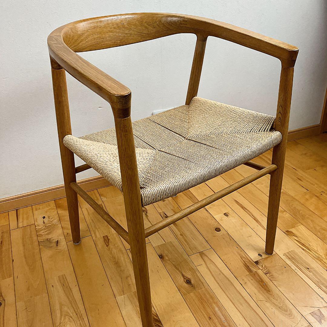 無印良品 オーク材ペーパーコードアームチェア