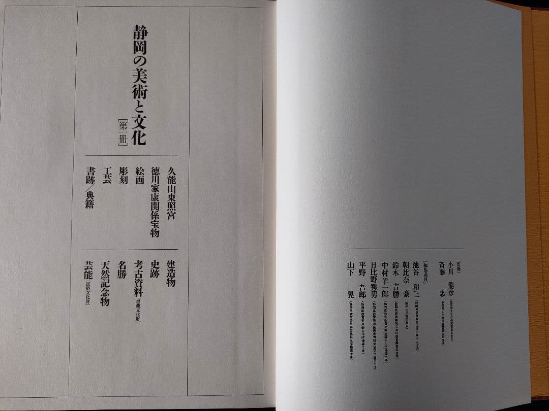 ●静岡の美術と文化 大型豪華本全2冊セット／郷土史 美術史 図録 昭和60年発行