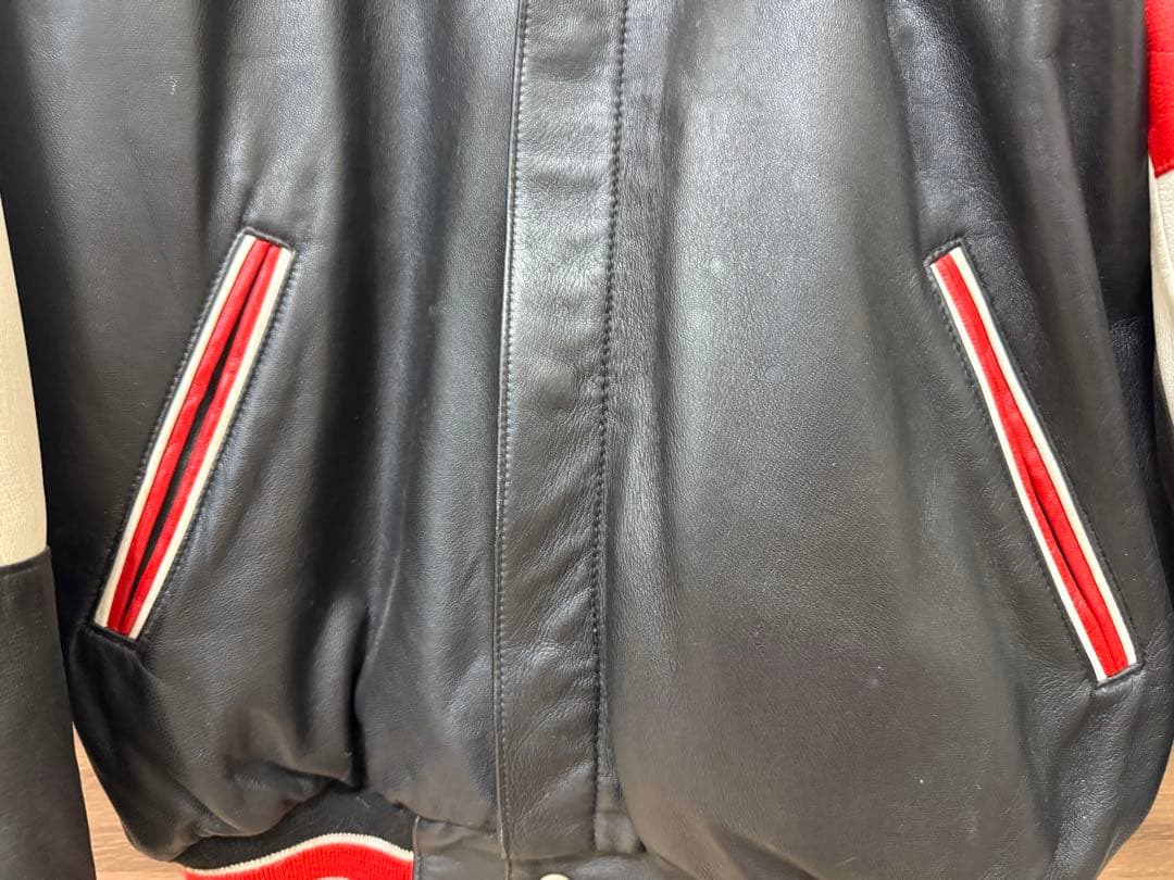 ジェフハミルトン シカゴブルズ レザー スタジャン リバーシブル 帽子セット M