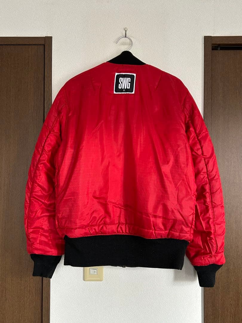 限定コラボSWAGGER×ALPHAスワッガーアルファフライトジャケットMA-1