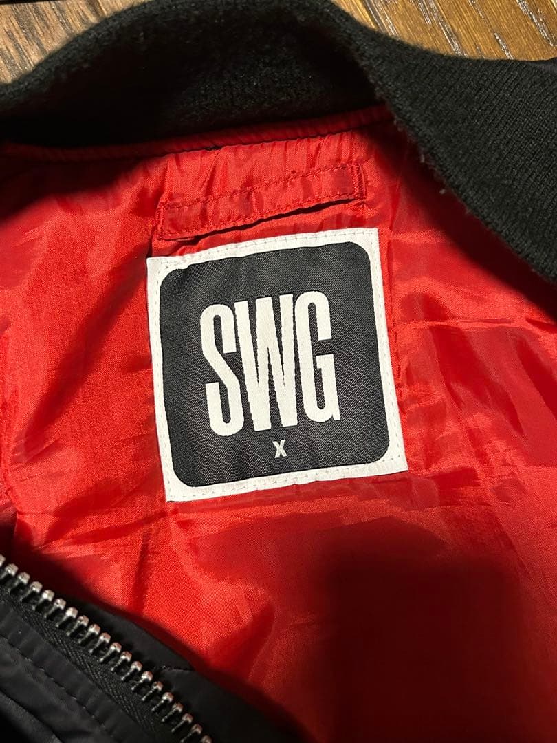 限定コラボSWAGGER×ALPHAスワッガーアルファフライトジャケットMA-1