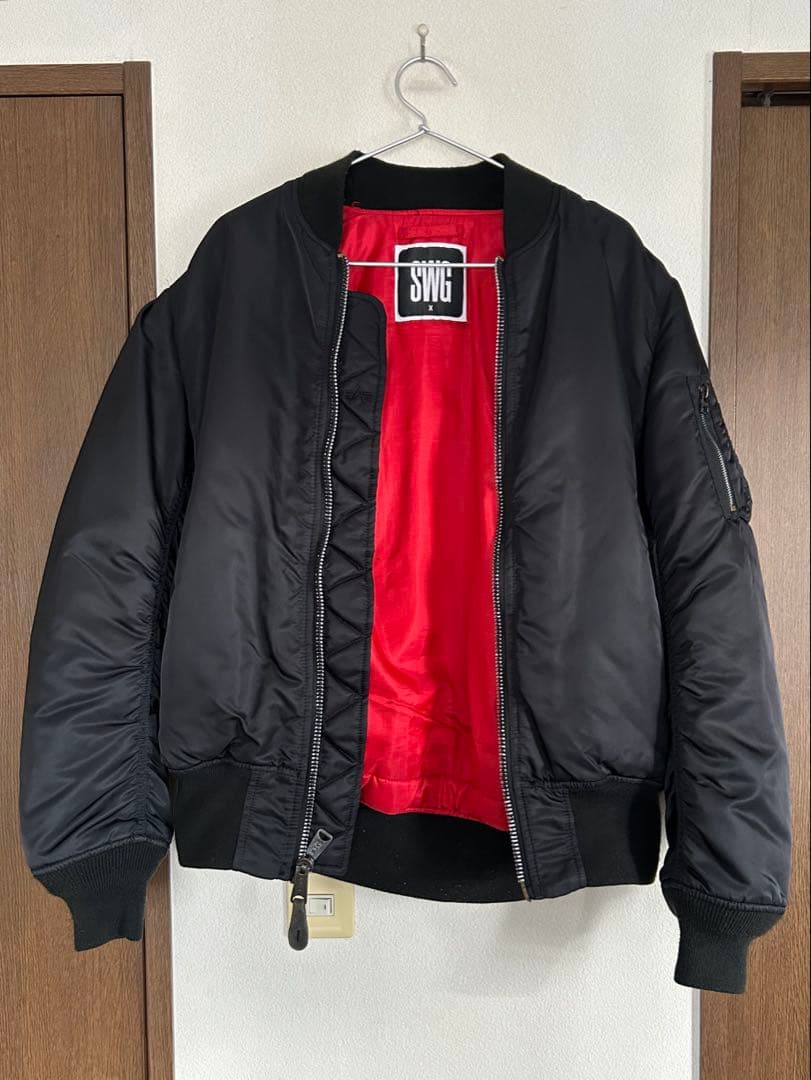 限定コラボSWAGGER×ALPHAスワッガーアルファフライトジャケットMA-1