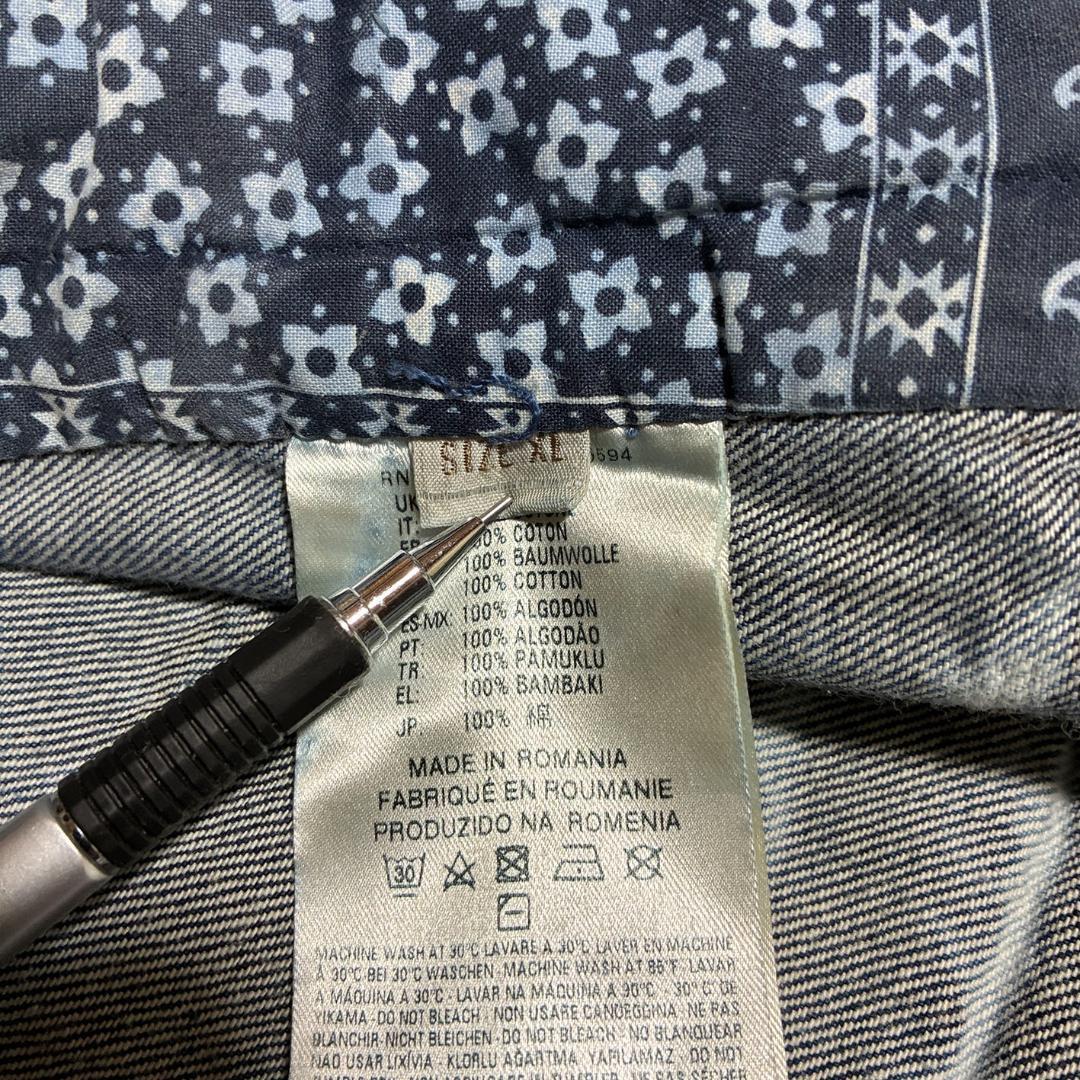 ★美品 XLサイズ★ DIESEL デニムジャケット ダメージ加工 ブルー