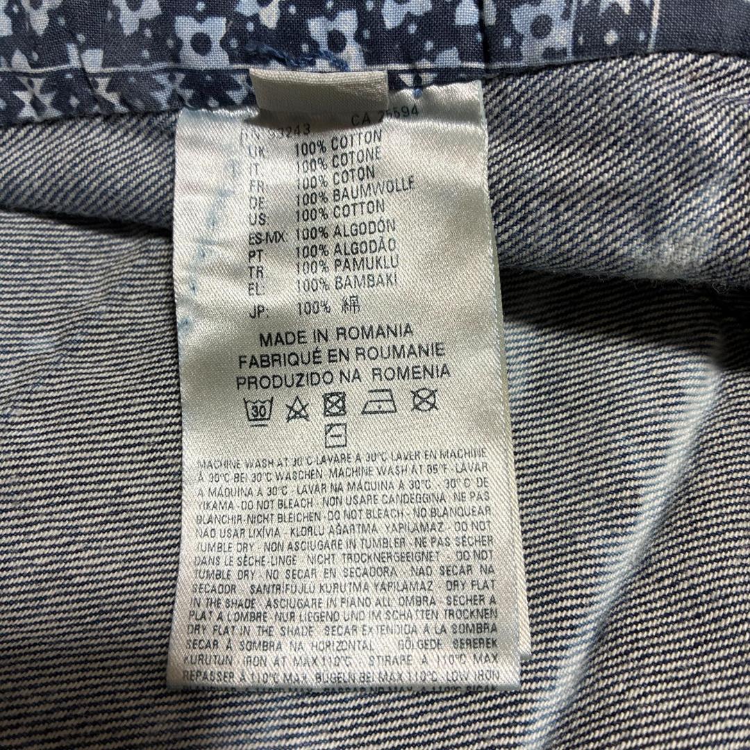 ★美品 XLサイズ★ DIESEL デニムジャケット ダメージ加工 ブルー