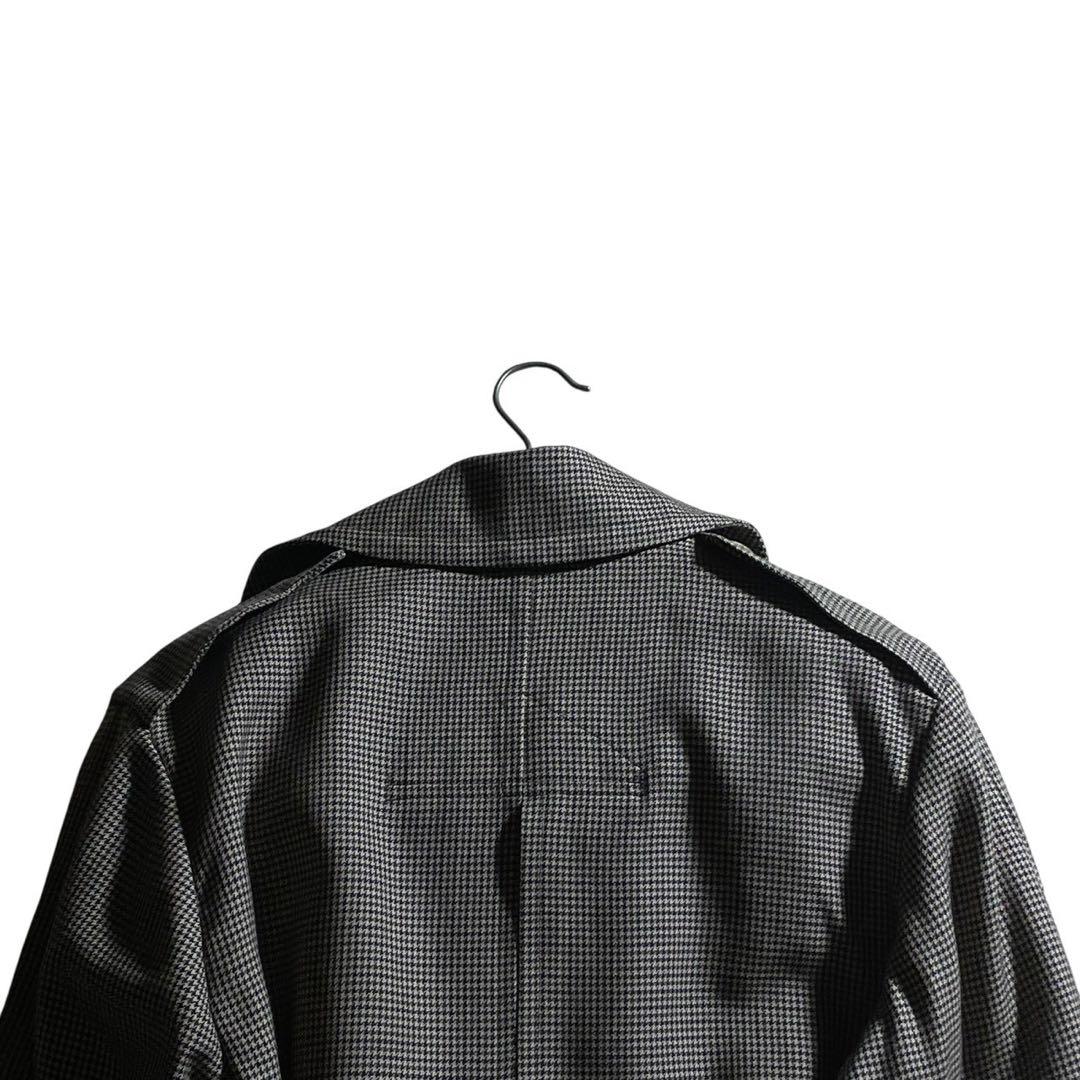 【美品】マディソンブルー トレンチコート ウール チェック 00 XS 日本製