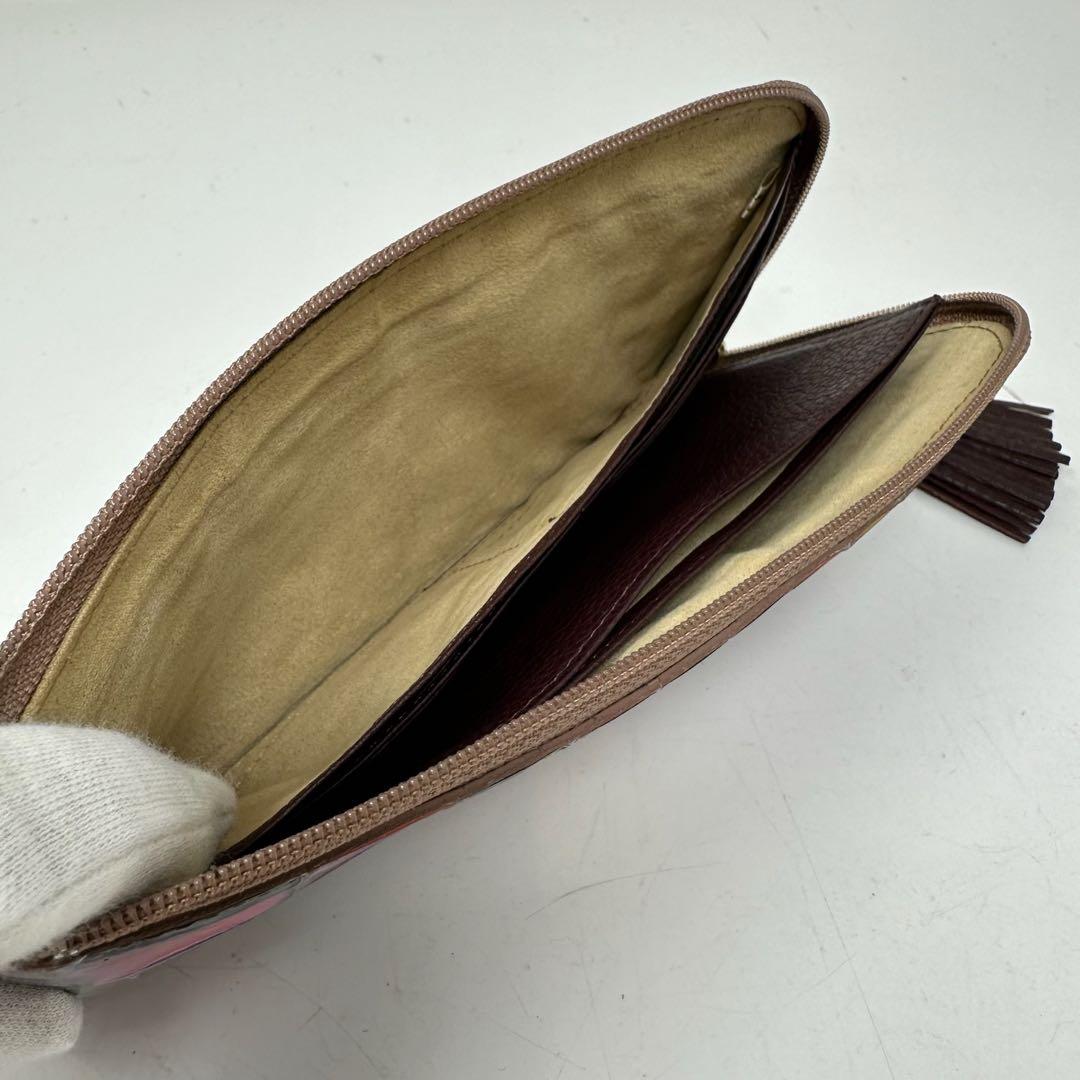 【美品】 ATAO アタオ パテントレザー カラフル 長財布