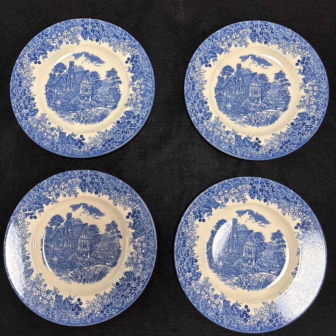 ウエッジウッド　ロマンティックイングランド　デザートプレート　4枚　希少