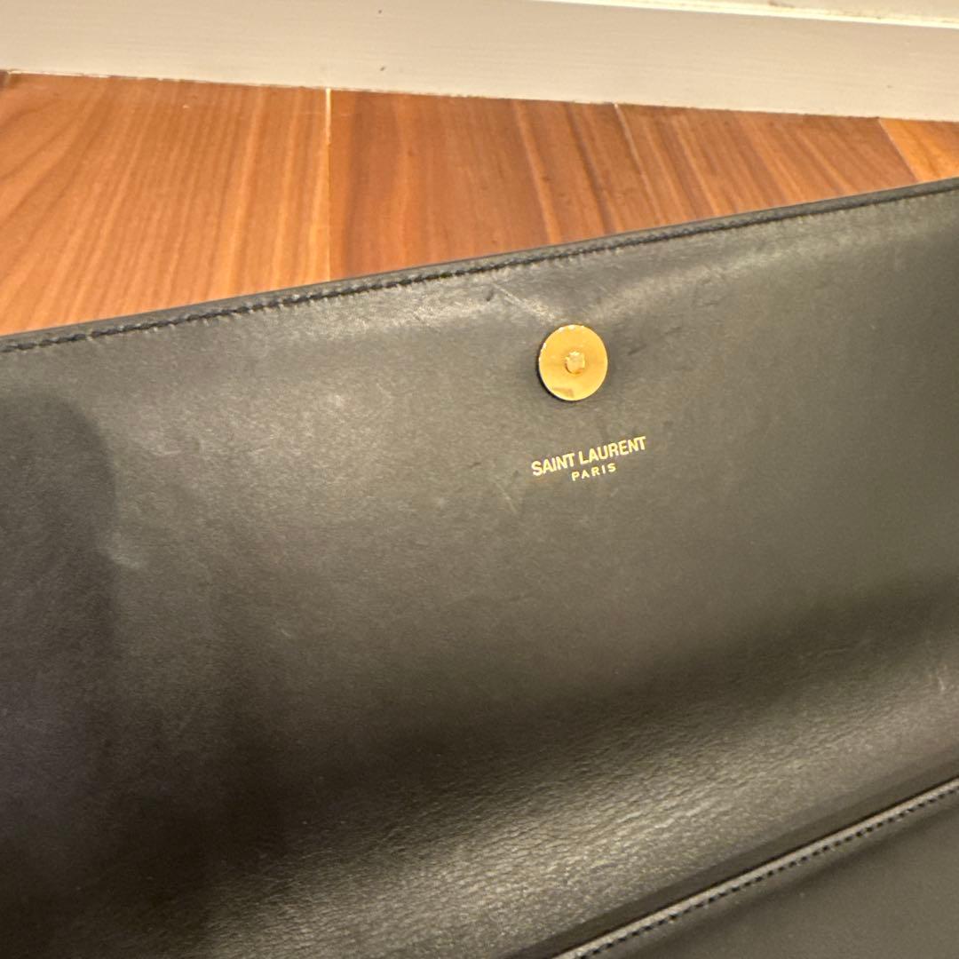SAINT LAURENT ブラック クラッチバッグ