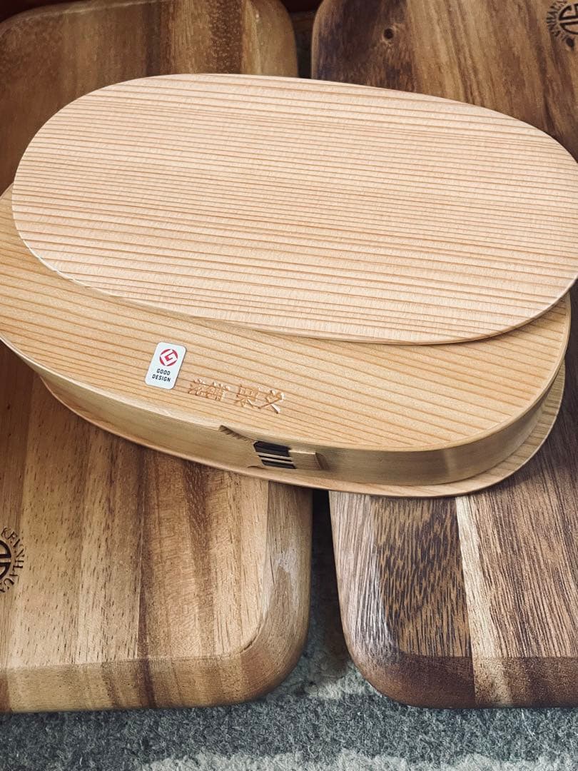 栗久　曲げわっぱ　新品未使用品　 元箱有り