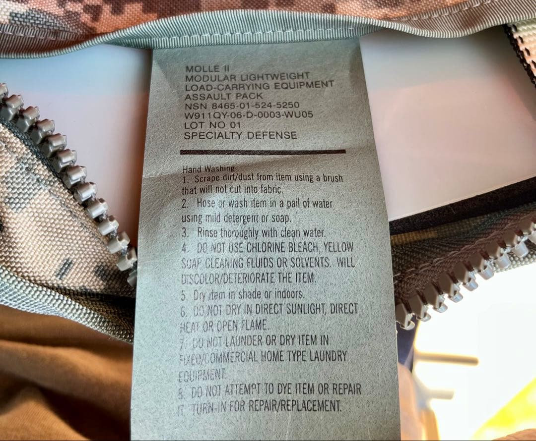 米軍放出品 未使用品 レア品MOLLE2アサルトパック リュック バックパック②