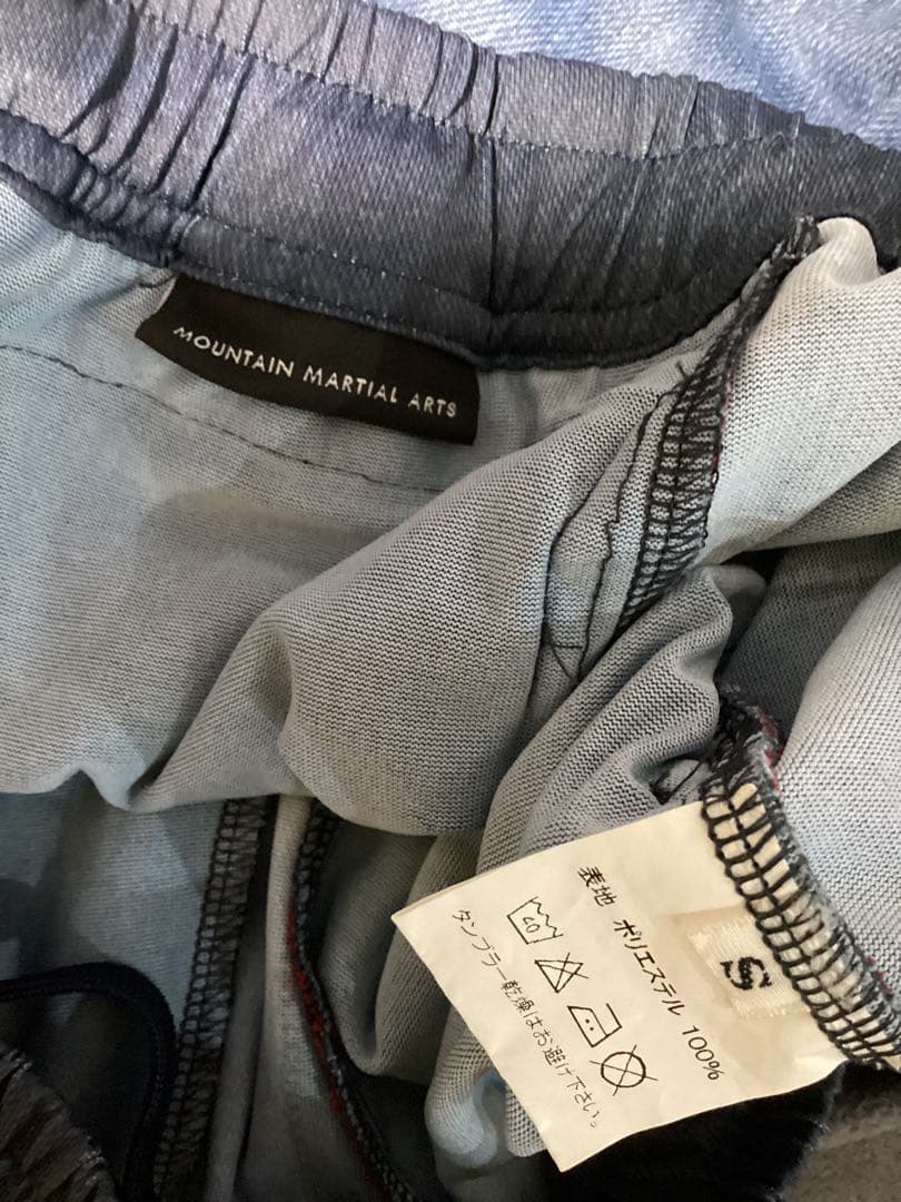 志村美希着 マウンテンマーシャルアーツ デニム柄 ランニングパンツ S 美品