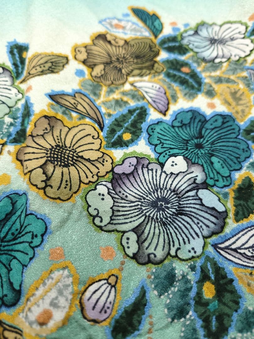 FN12079y 着物 正絹 訪問着 辻が花 158〜168cm