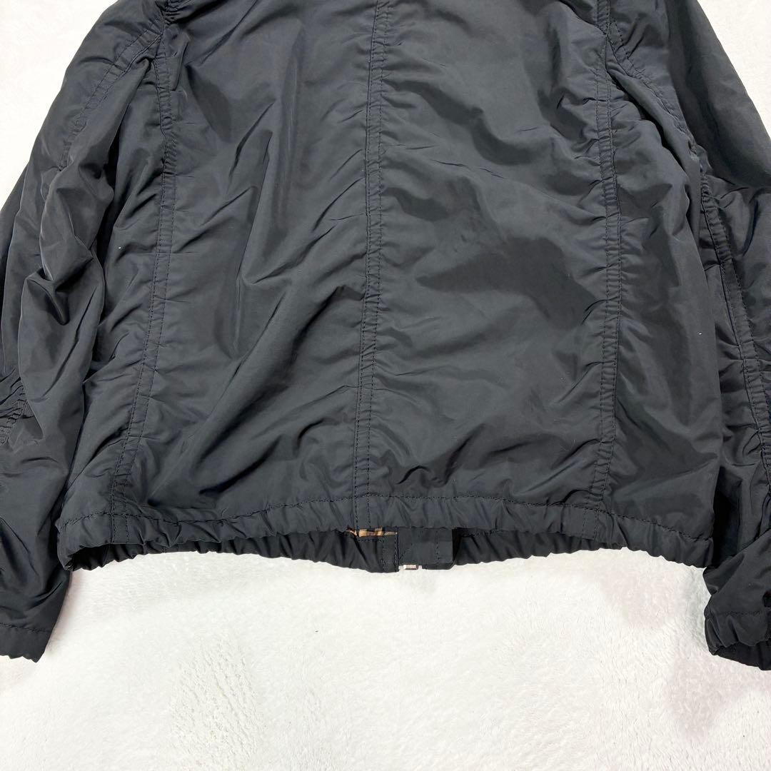 最終価格✨バーバリーブルーレーベル フーデット ブルゾン ノバチェック ファー付