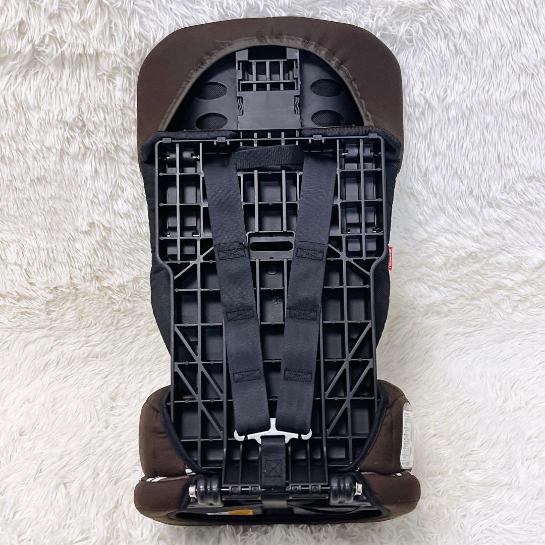 日本育児 トラベルベスト ECプラス ブラウン ボーダー ジュニアシート