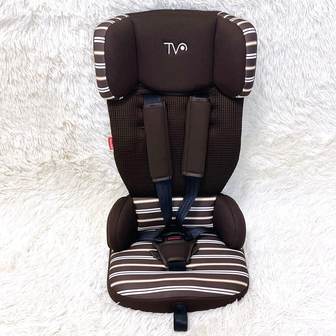 日本育児 トラベルベスト ECプラス ブラウン ボーダー ジュニアシート