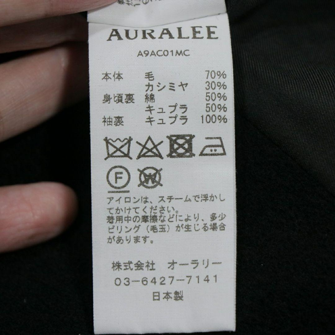 AURALEE 19AW カシミヤウールモッサー チェスターフィールドコート