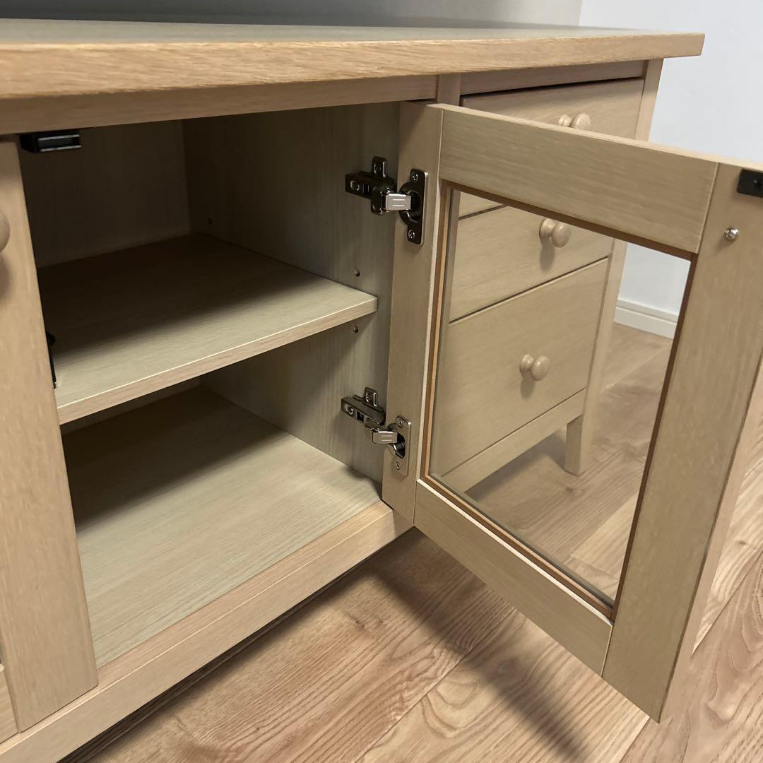 ニトリ　テレビ台　テレビボード　ローボード　オーランド120 無垢材