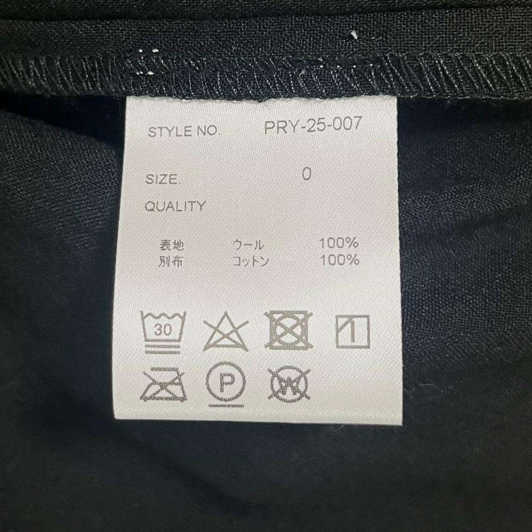 【キリム様】PRY シュウト サルエルジップパンツ ブラック サイズ0